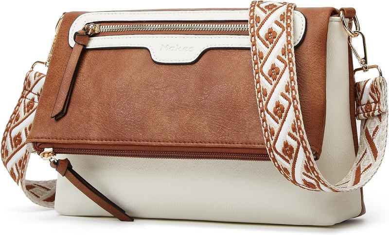 Makes Crossbody Purse for Women Small Crossbody Bags Trendy Vegan Leather with Adjustable Shoulder Straps Gift for Mother Wife Mom - Image 1